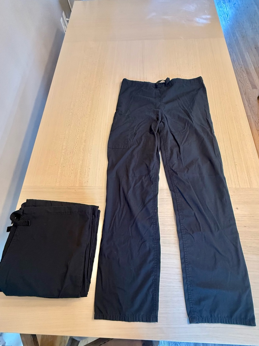 Cherokee Workwear 4100 4100T Tall Unisex Cargo Scrubs Drawstring Pants Black